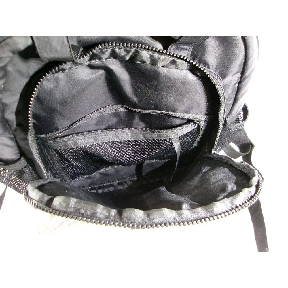 Reebok Black Nylon Laptop Backpack Rucksack School Travel Work Bag Padded Tech